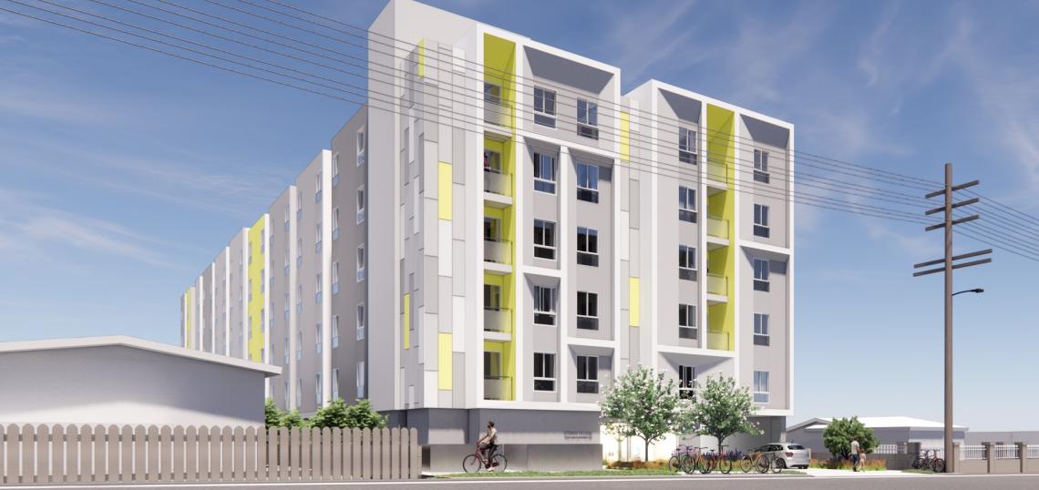 Affordable housing planned for empty lot at 12534 San Fernando Road in